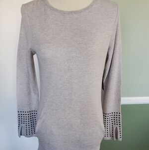 NIC & ZOE GRAY LONG-SLEEVE MIDI DRESS